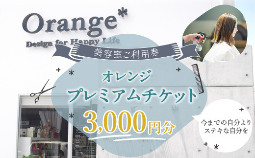 <オレンジプレミアムチケット3,000円分>