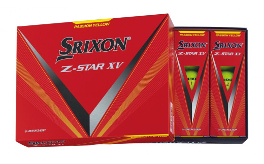 スリクソン Z-STAR XV 3ダース【色：イエロー】ダンロップゴルフボール