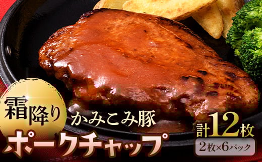 8月発送 かみこみ豚のポークチャップ 200g×2枚×6パック 計12枚 合計 2.4kg 豚肉 豚丼 北海道 真空 豚 ポーク F4F-2371 974859 - 北海道釧路市