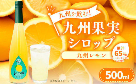 九州を飲む！九州果実 シロップ  九州レモン 500ml 1本 約25杯分 レモン フルーツ 果物 ジュース