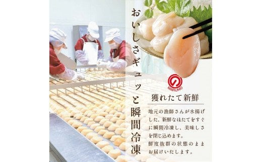 11月中も寄付額堅持】【ホタテ禁輸措置生産地支援品】ホタテ の中の