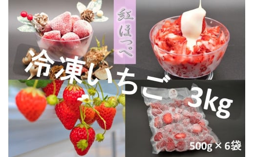 シエルファーム 冷凍いちご 紅ほっぺ 3kg / 苺 千葉 944010 - 千葉県四街道市