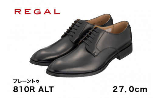 REGAL 810R ALT プレーントゥ ブラック 27.0cm リーガル ビジネスシューズ 革靴 紳士靴 メンズ 428308 - 新潟県加茂市