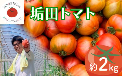 【 期間限定 】 トマト 2kg 垢田トマト 野菜 新鮮 産地直送 旬 サラダ 健康 美容 下関 山口