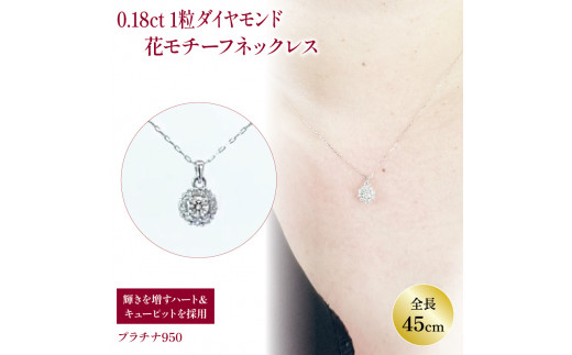 ハート&キューピット PT950 プラチナ ダイヤ 0.18ct | ネックレス ダイヤモンド ネックレス ジュエリー ネックレス アクセサリーネックレス 母の日 記念日 プレゼント[JP1241c_x]