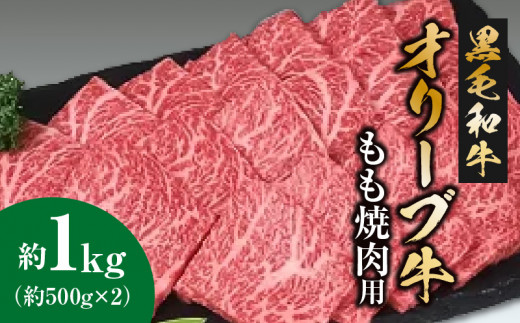 黒毛和牛オリーブ牛 カルビ焼肉用 約500ｇ×２-