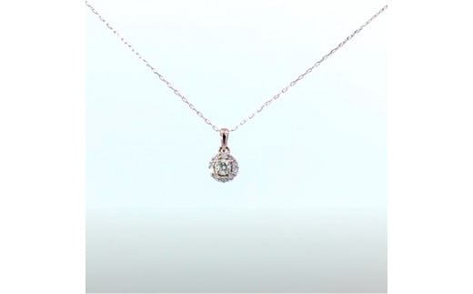 ハート&キューピット K18 ピンクゴールド ダイヤ 0.18ct | ネックレス ダイヤモンド ネックレス ジュエリー ネックレス アクセサリーネックレス 母の日 記念日 プレゼント[JP1241b_x]