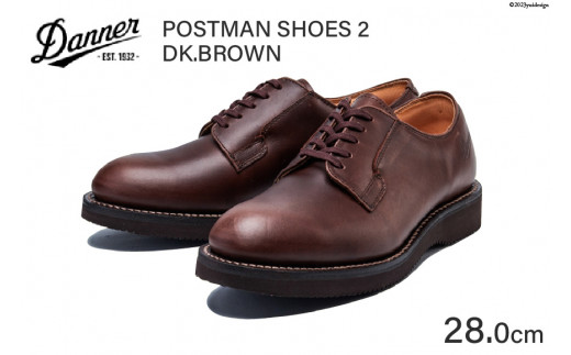 DANNER 紳士靴 ポストマンシューズ2 ダークブラウン【24.0cm ...