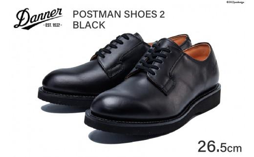DANNER 紳士靴 ポストマンシューズ2 ブラック【26.5cm】 / STUMPTOWN