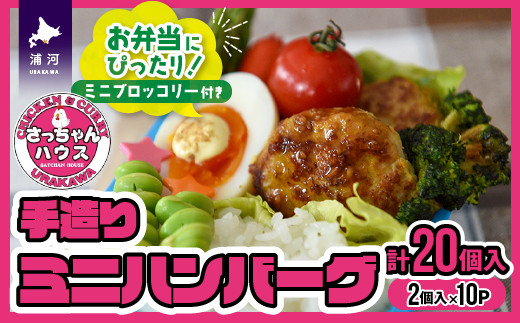 北海道産豚肉を100％使用したお弁当にピッタリなミニサイズのハンバーグです！