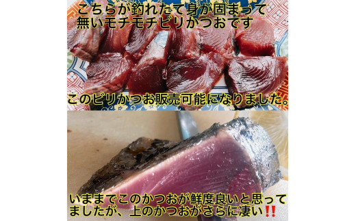 高知県南国市のふるさと納税 もちもち食感ビリかつお　刺身300gｘ2節＆藁焼きたたき300gｘ2節【鰹 たたき かつおのたたたき わら焼き 魚 魚介 食品 セット  人気 おすすめ 高知県 南国市】