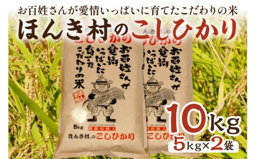 令和5年産】ほんき村のこしひかり(10kg） お取り寄せ 特産 お米 精米