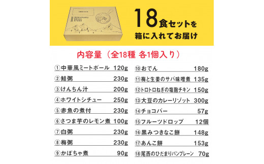 おいしい非常食18食セット