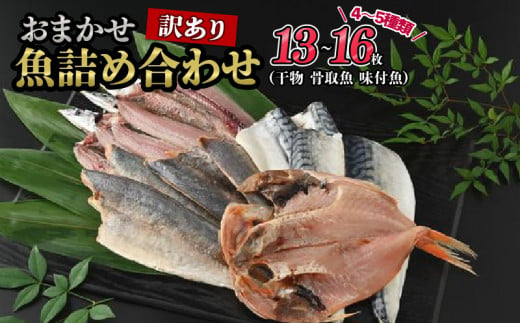 おまかせ訳あり魚詰め合わせ（干物、骨取魚、味付魚） 478810 - 千葉県銚子市