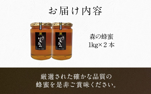 国産蜂蜜2ｋｇ（１ｋｇ瓶×２）セット　BM016