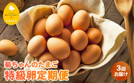 【全3回】菊ちゃんのたまご(特級卵)定期便 042-17 969760 - 鹿児島県南九州市