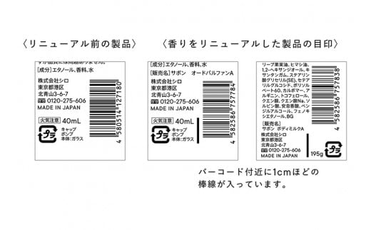 新品　シロ砂川本店舗限定　香水　オードパルファン2個セット