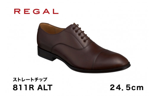 REGAL 811R ALT ストレートチップ ダークブラウン 24.5cm リーガル ビジネスシューズ 革靴 紳士靴  メンズ|（株）リーガルコーポレーション