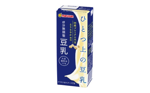 愛知県岡崎市のふるさと納税 ひとつ上の豆乳 成分無調整 200ml×24本セット【1258512】