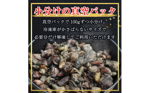 国産 親鳥の炭火焼き (100g×10P・計1kg) 国産 鶏肉 小分け【アグリおおすみ】A-364