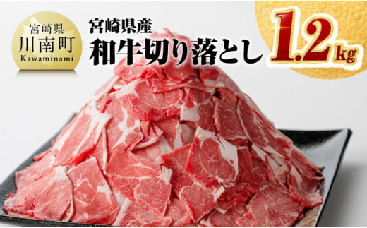 ※数量限定 宮崎県産和牛切り落とし1.2kg 【 国産牛 牛肉 肉 お肉 切落し 】