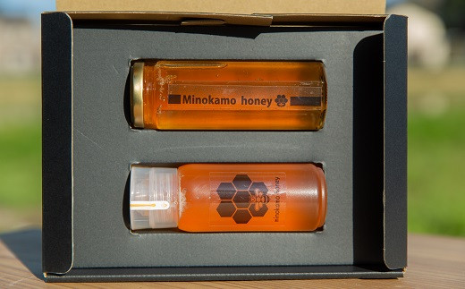 MINOKAMO HONEY はちみつギフトBOX（2本入）| 藤井養蜂 蜂蜜 非加熱 百花蜜 国産 たれにくい M13S45|藤井養蜂