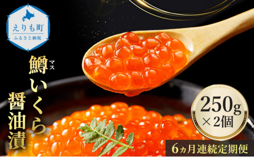 [№4630-0920] 【全3回：2ヶ月に1回 お届け】鱒 イクラ 醤油漬 250g×2箱：定期便 いくら 魚卵 魚貝類 加工食品|株式会社マルデン