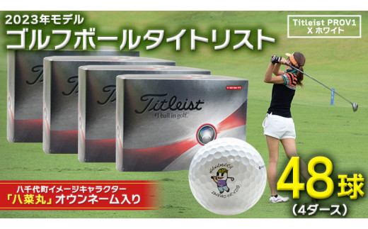 ゴルフボール タイトリスト Titleist PROV1x 4ダース ( 48球 ) / 八菜