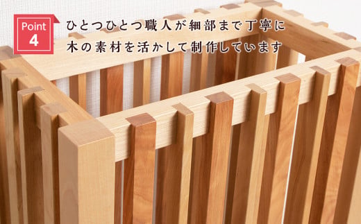 北海道東神楽町のふるさと納税 【受注生産】おもてなし木製傘立て(大)・カバ材 ＜松田工芸＞