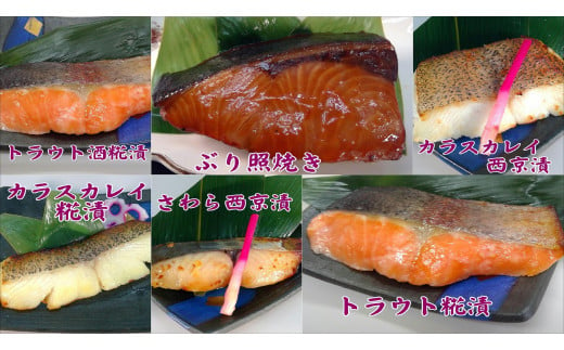 1531 漬魚6種 食べ比べセット 1317563 - 鳥取県鳥取市