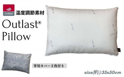 《アウトラスト 枕 カバー2枚付 35x50cm リーブ ブルー》OLSリーブBL 983862 - 和歌山県和歌山市