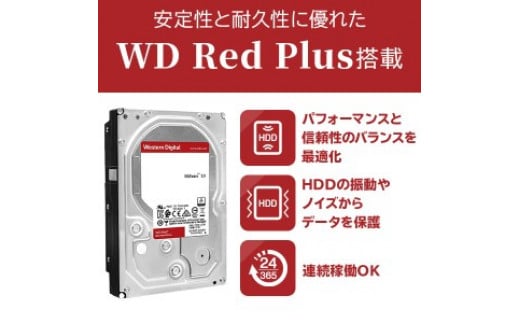 052-01】ロジテック WD Red搭載 USB3.1(Gen1) / USB3.0/2.0 外付け ...