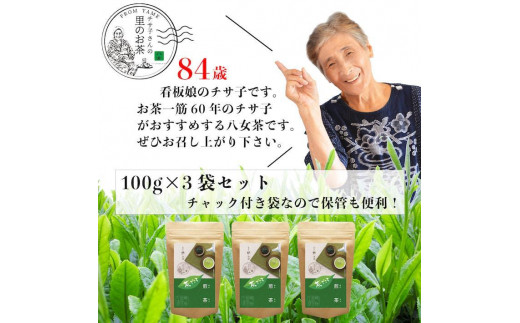 自社製造の深蒸しの八女茶！茶ごころ100g入り3袋セット 504845 - 福岡