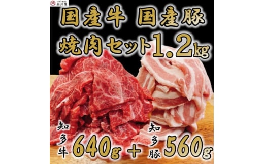 知多牛 知多豚 焼肉セット 計1.2kg 牛640g 豚560g  (7人前) 985592 - 愛知県南知多町
