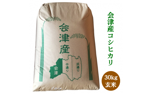 4年 新米会津コシヒカリ30kg - 米/穀物