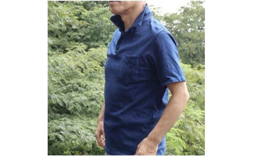 オリジナル　藍染ポロシャツ　【07521-0050】