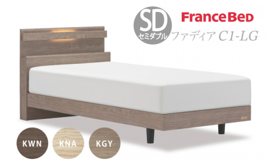 フランスベッド ファディア FAD-C1 LG（脚付タイプ） 【 フレームのみ 】 M セミダブル Q-396
