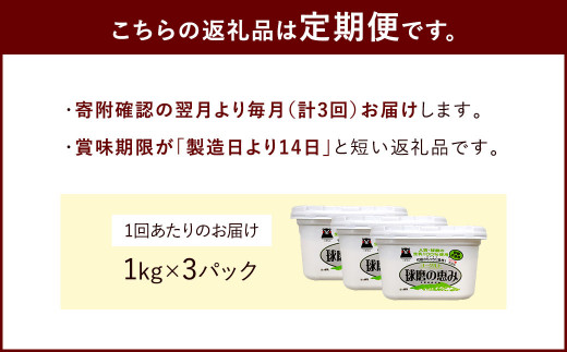 【3ヶ月定期便】 球磨の恵み ヨーグルト (砂糖不使用) 合計 9kg