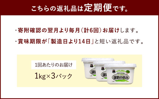 【6ヶ月定期便】 球磨の恵み ヨーグルト (砂糖不使用) 合計 18kg