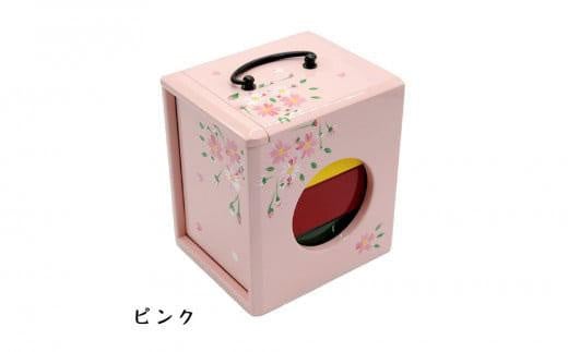 お弁当箱「遊山箱」（桜柄）【ピンク】3段重ねの木製 993537 - 徳島県徳島市