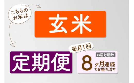 定期便8ヶ月》【玄米】雪若丸 30kg×8回 山形県産 (5kg袋小分け) / 山形