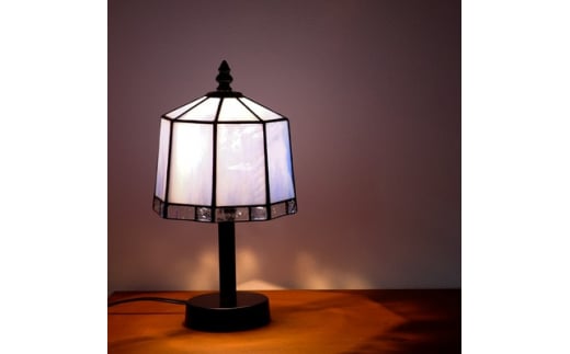 Nijiiro Lamp のステンドグラスのテーブルランプ ブラン ブルー【1426372】 994013 - 愛知県瀬戸市
