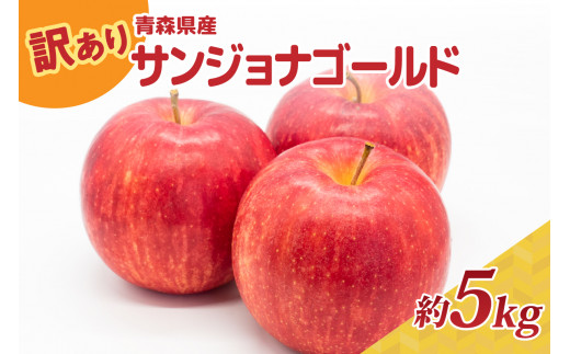 訳あり りんご5kg 程度 10月〜3月[発送時期が選べる]サンジョナゴールド 青森|不揃いリンゴ 10月 11月 12月 1月 2月 3月