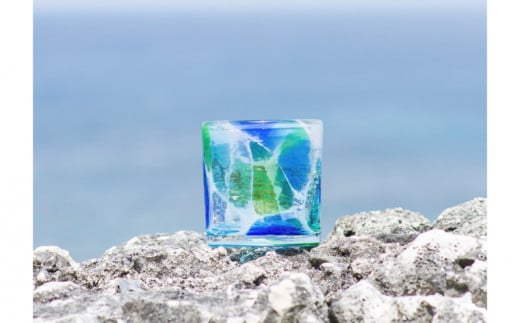 【RYUKYU GLASS WORKS 海風】海想ロックグラス 1276973 - 沖縄県読谷村