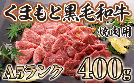【定期便３回】くまもと黒毛和牛（A5ランク）焼肉用 400ｇ 997483 - 熊本県美里町