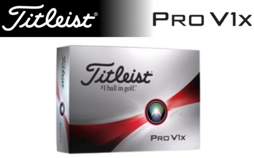 タイトリスト ＰＲＯ V1x いちごロゴ入り ローナンバー ホワイト色【6