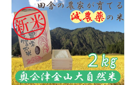 【令和６年産新米】奥会津金山大自然米コシヒカリ２ｋｇ（予約） 1028715 - 福島県金山町