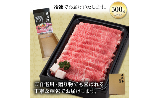 飛騨牛　ローススライス500g（すき焼き／しゃぶしゃぶ） [№5215-0009]