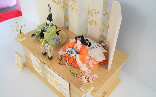選べる雛人形シリーズ~【収納飾りセット“日和”】人形作り40年 “平安天