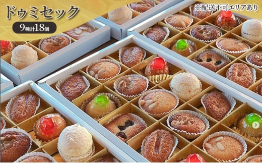 ドゥミセック 9種 食べ比べ 計18個[ スイーツ 洋菓子 焼菓子 ] 1006832 - 兵庫県小野市